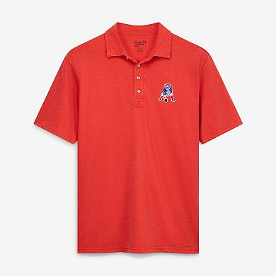 Men's johnnie-O Red New England Patriots Throwback Coastal Wash Polo