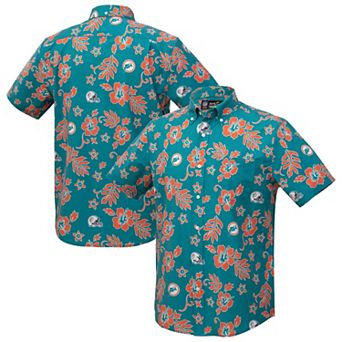 Men's Reyn Spooner Aqua Miami Dolphins Kekai Performance Button-Down Top