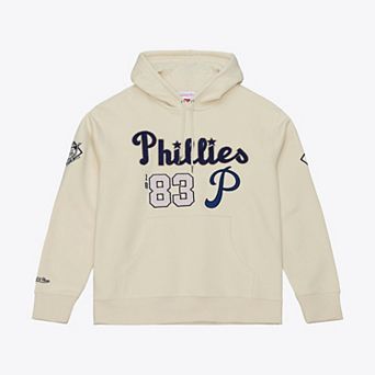 Men's Mitchell & Ness Cream Philadelphia Phillies Yacht Rock Fleece Hoodie