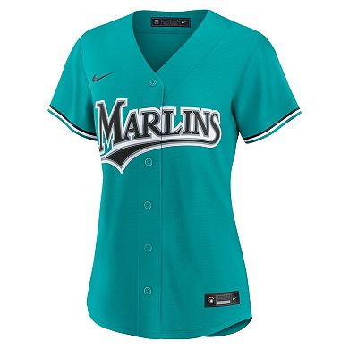 Women's Nike Teal Miami Marlins Alternate Replica Jersey