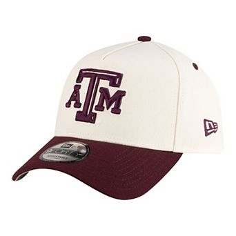 Men's New Era Cream Texas A&M Aggies 9FORTY A-Frame Adjustable Hat
