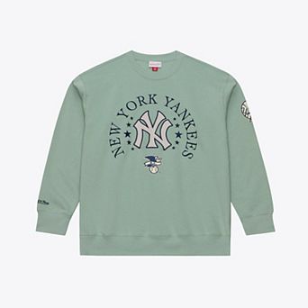 Men's Mitchell & Ness Green New York Yankees Yacht Rock Fleece Sweatshirt