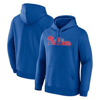 Men's Logo Athletic Royal Philadelphia Phillies Wordmark Hoodie