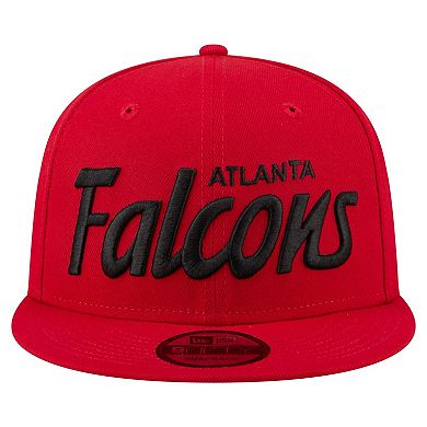 Men's New Era Red Atlanta Falcons Core Team Script 9FIFTY Snapback Hat