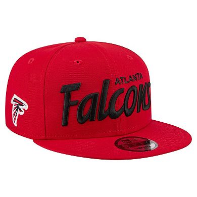 Men's New Era Red Atlanta Falcons Core Team Script 9FIFTY Snapback Hat