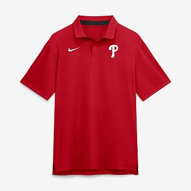 Men's Nike Red Philadelphia Phillies Tour Dri-FIT Polo