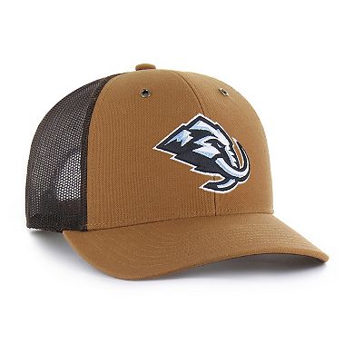 Men's Carhartt x '47 Brown Utah Mammoth Trucker Adjustable Hat