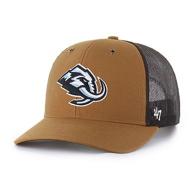Men's Carhartt x '47 Brown Utah Mammoth Trucker Adjustable Hat