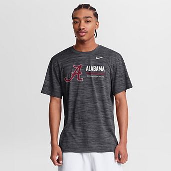 Men's Nike Anthracite Alabama Crimson Tide Sideline Velocity Dri-FIT T-Shirt