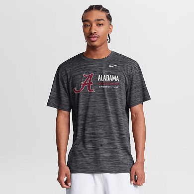 Men's Nike Anthracite Alabama Crimson Tide Sideline Velocity Dri-FIT T-Shirt
