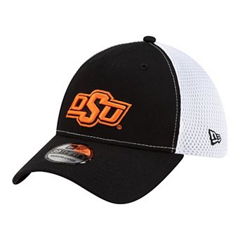 Men's New Era Black/White Oklahoma State Cowboys 39THIRTY Flex Hat