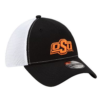 Men's New Era Black/White Oklahoma State Cowboys 39THIRTY Flex Hat
