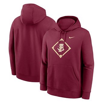Men's Nike Garnet Florida State Seminoles Baseball Vintage Alt Club Hoodie