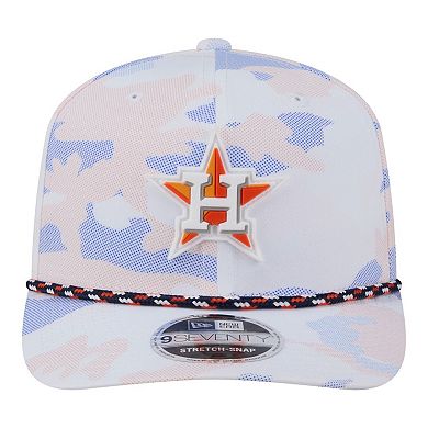 Men's New Era White Houston Astros Camo Rope 9SEVENTY Adjustable Hat