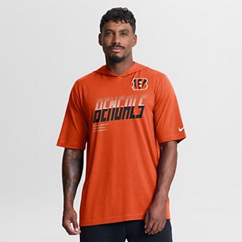 Men's Nike Orange Cincinnati Bengals Tri-Blend Hooded T-Shirt