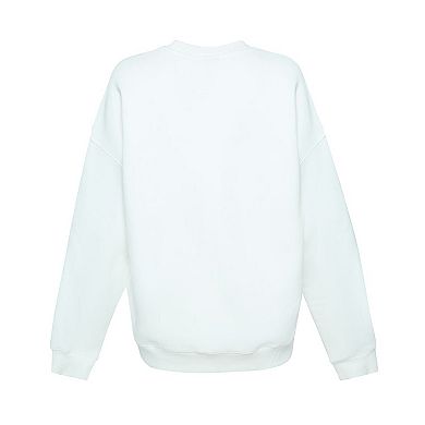 Women's Hype and Vice White Colorado Avalanche Action Mascot Oversized Sweatshirt