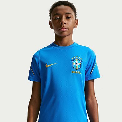 Youth Nike Blue Brazil National Team 2026 Strike Dri-FIT Top