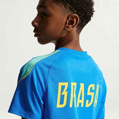 Youth Nike Blue Brazil National Team 2026 Strike Dri-FIT Top