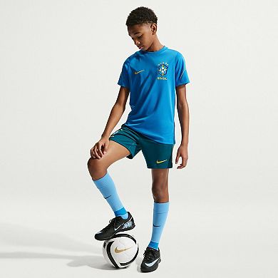 Youth Nike Blue Brazil National Team 2026 Strike Dri-FIT Top