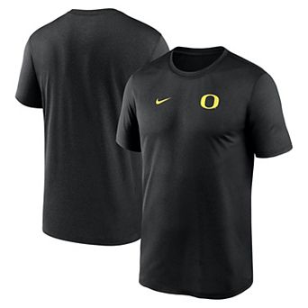 Men's Nike Black Oregon Ducks 2025 Sideline Small Logo Legend Dri-FIT T-Shirt