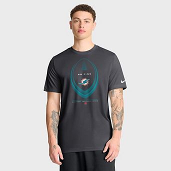 Men's Nike Anthracite Miami Dolphins Legend Icon Dri-FIT T-Shirt