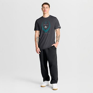 Men's Nike Anthracite Miami Dolphins Legend Icon Dri-FIT T-Shirt