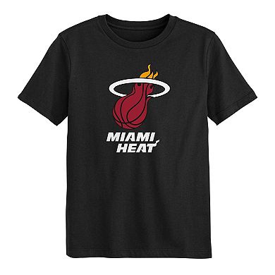 Preschool Outerstuff Black Miami Heat Primary Logo T-Shirt