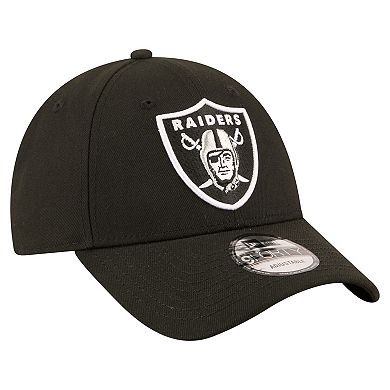 Men's New Era Black Las Vegas Raiders Core Team 9FORTY Adjustable Hat