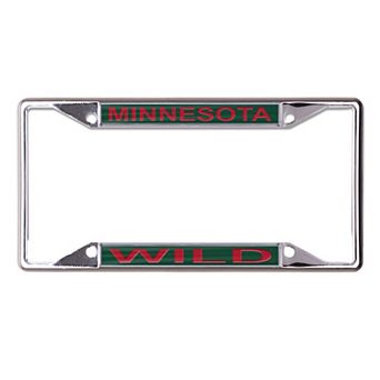 WinCraft Minnesota Wild Printed Metal License Plate Frame