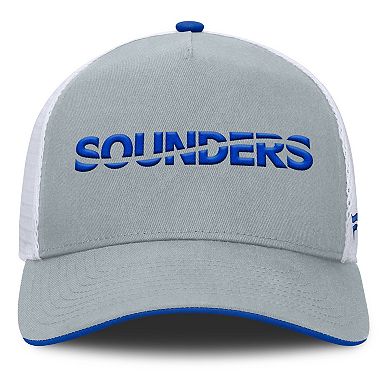 Men's Fanatics Gray Seattle Sounders FC Knuckle Trucker Adjustable Hat