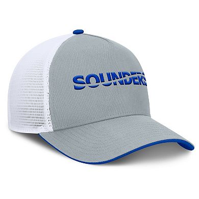 Men's Fanatics Gray Seattle Sounders FC Knuckle Trucker Adjustable Hat