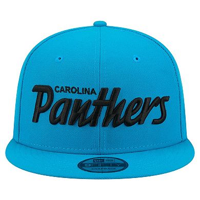 Men's New Era Blue Carolina Panthers Core Team Script 9FIFTY Snapback Hat