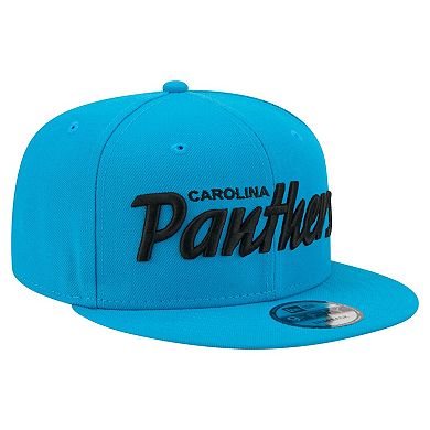 Men's New Era Blue Carolina Panthers Core Team Script 9FIFTY Snapback Hat