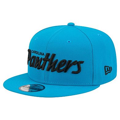 Men's New Era Blue Carolina Panthers Core Team Script 9FIFTY Snapback Hat