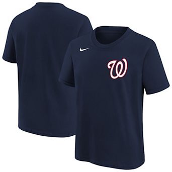 Youth Nike Navy Washington Nationals Wordmark T-Shirt