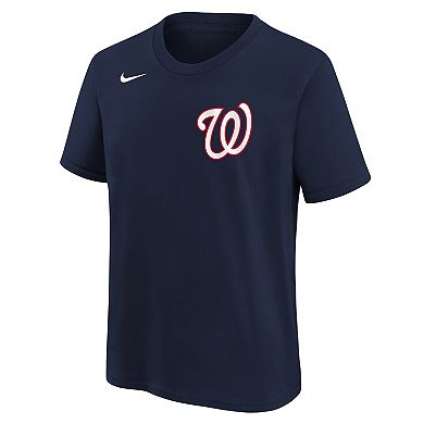 Youth Nike Navy Washington Nationals Wordmark T-Shirt