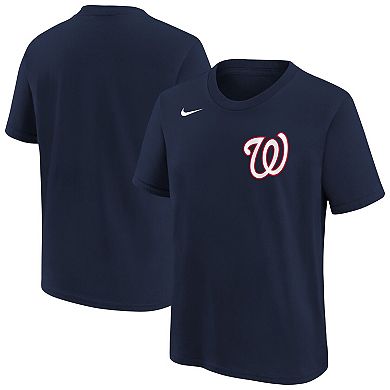 Youth Nike Navy Washington Nationals Wordmark T-Shirt
