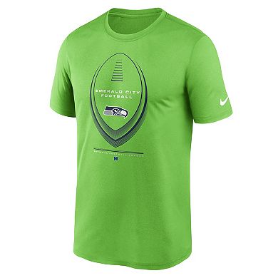 Men's Nike Neon Green Seattle Seahawks Legend Icon Dri-FIT T-Shirt