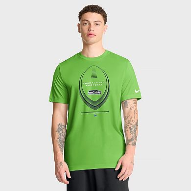 Men's Nike Neon Green Seattle Seahawks Legend Icon Dri-FIT T-Shirt