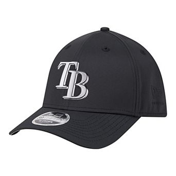 Men's New Era Black Tampa Bay Rays Metallic 39THIRTY M-Crown Flex Hat