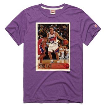 Unisex Homage Steve Nash Purple Phoenix Suns Topps Trading Card Player Tri-Blend T-Shirt