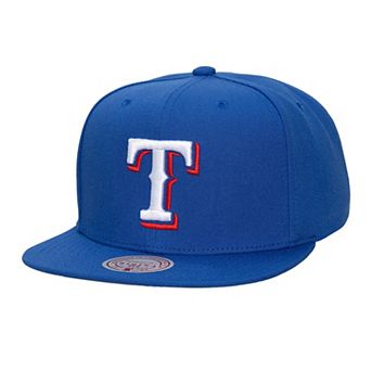 Unisex Mitchell & Ness Royal Texas Rangers Side Logo Snapback Hat