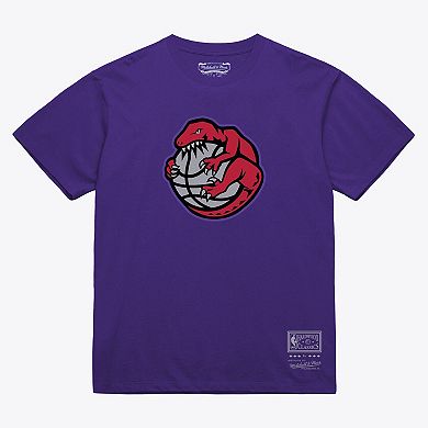 Unisex Mitchell & Ness Purple Toronto Raptors Hardwood Classics Arch T-Shirt