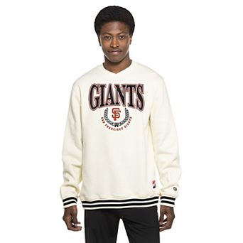 Men's New Era White San Francisco Giants Throwback Sweatshirt
