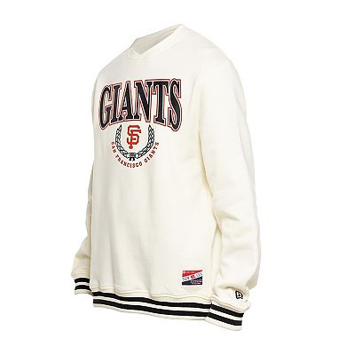 Men's New Era White San Francisco Giants Throwback Sweatshirt