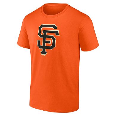 Men's Logo Athletic Orange San Francisco Giants Official Logo T-Shirt