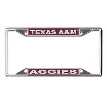 WinCraft Texas A&M Aggies Printed Wordmark Metal License Plate Frame