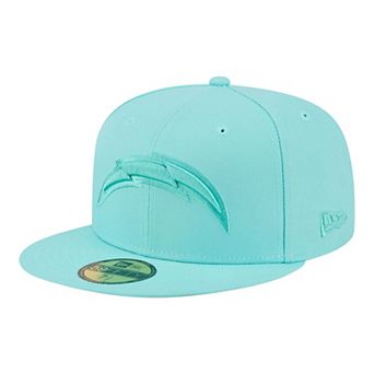Men's New Era Turquoise Los Angeles Chargers Color Pack 59FIFTY Fitted Hat