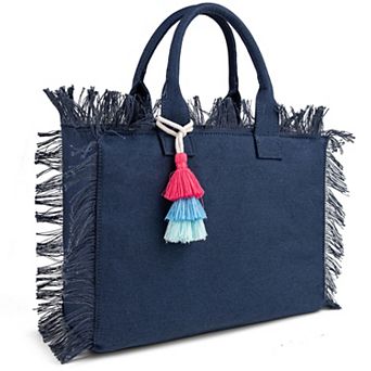 Canvas Tote Bag for Women, Shoulder Bag Top Handle handbag with Zipper Closure for Work Travel Beach