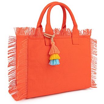 Canvas Tote Bag for Women, Shoulder Bag Top Handle handbag with Zipper Closure for Work Travel Beach